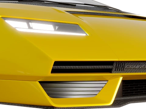 Lambo Countach 2021 3D Model