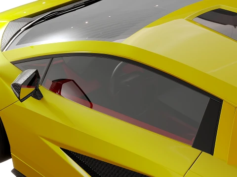 Lambo Countach 2021 3D Model
