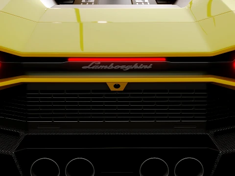 Lambo Countach 2021 3D Model