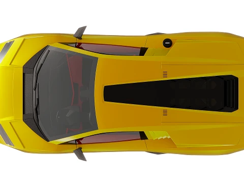 Lambo Countach 2021 3D Model