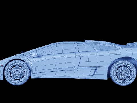 Lambo Diablo SV 1998 3D Model