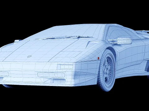 Lambo Diablo SV 1998 3D Model
