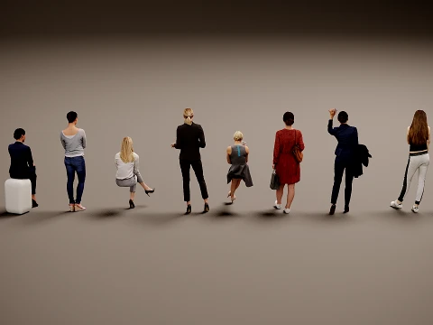 Models of people x 10 14 3D Model