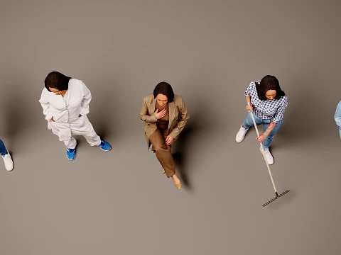 Models of people x 5 01 3D Model