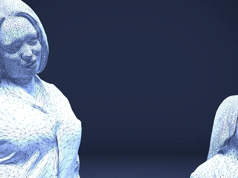 Models of people x 5 01 3D Model