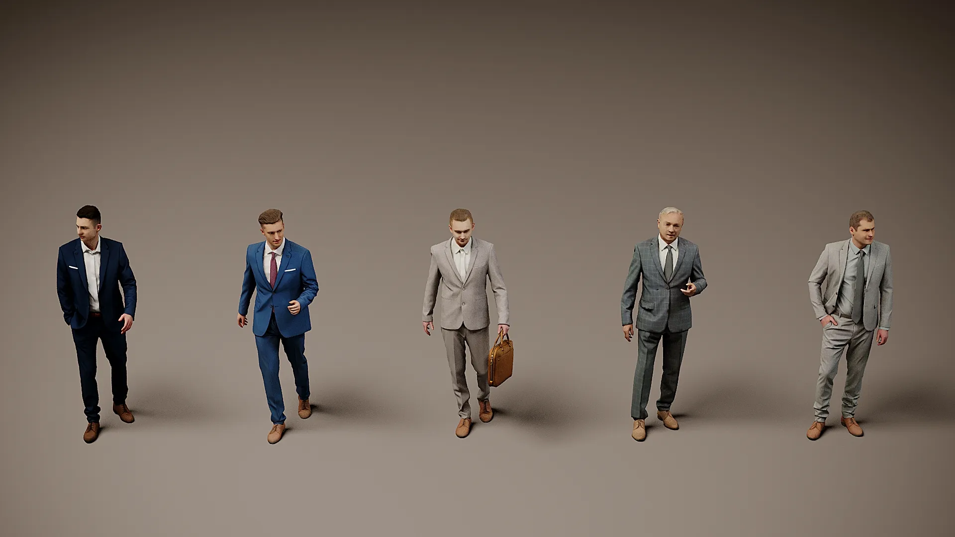 Models of people x 5 11 3D Model .c4d .max .obj .3ds .fbx .stl .blend 