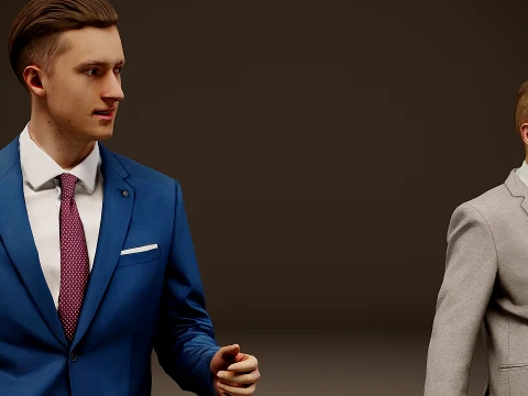 Models of people x 5 11 3D Model