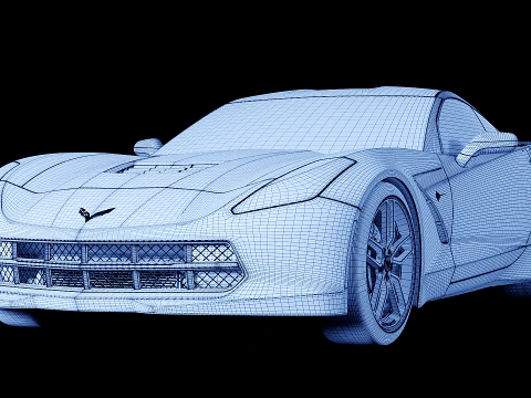 Chevrolet Corvette C7 2021 3D Model