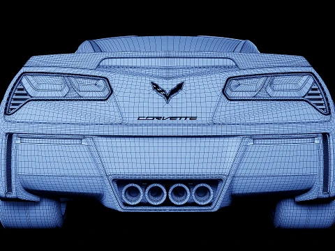 Chevrolet Corvette C7 2021 3D Model