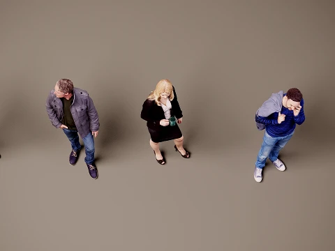 Models of people x 5 13 3D Model