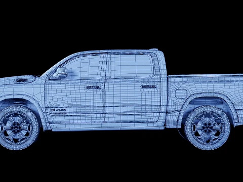 Dodge Ram 1500 Limited 2019 3D Model