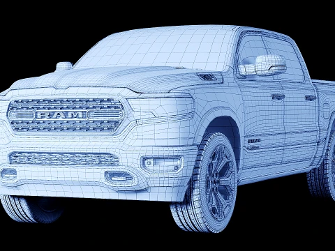 Dodge Ram 1500 Limited 2019 3D Model