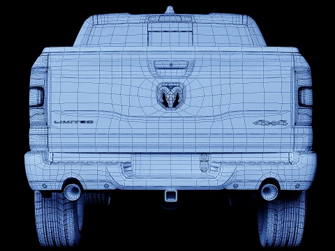 Dodge Ram 1500 Limited 2019 3D Model