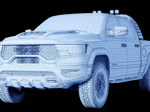 Dodge Ram 1500 TRX 2022 3D Model
