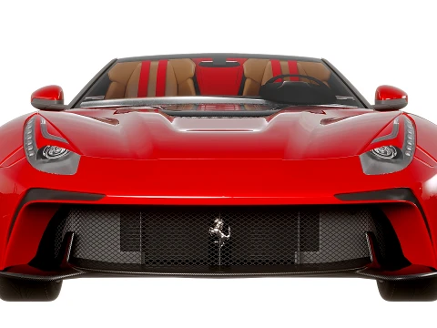 Ferrari F12 TRS Roadster 3D Model