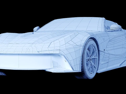 Ferrari F12 TRS Roadster 3D Model