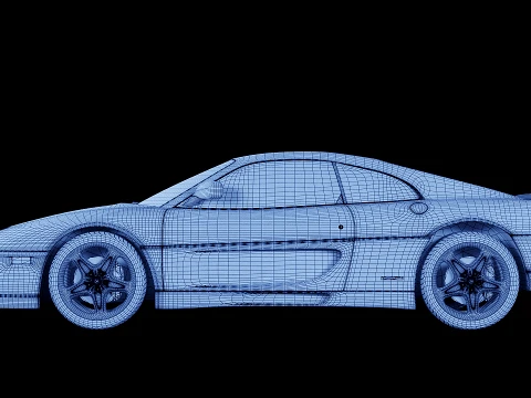 Ferrari F355 F1 Berlinetta 1998 3D Model