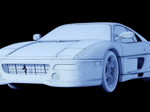 Ferrari F355 F1 Berlinetta 1998 3D Model