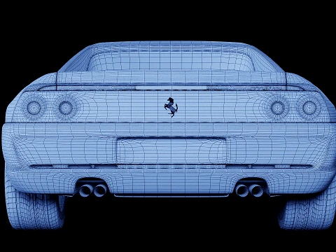 Ferrari F355 F1 Berlinetta 1998 3D Model