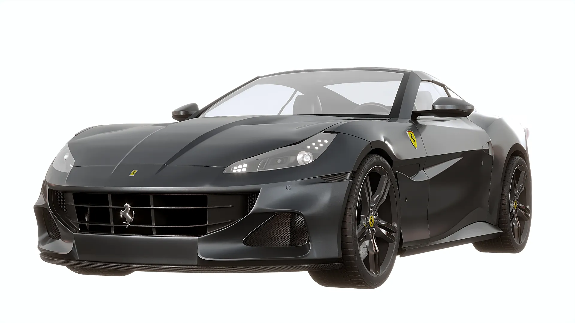 Ferrari Portofino 2017 3D Model .c4d .max .obj .3ds .fbx .stl .blend 