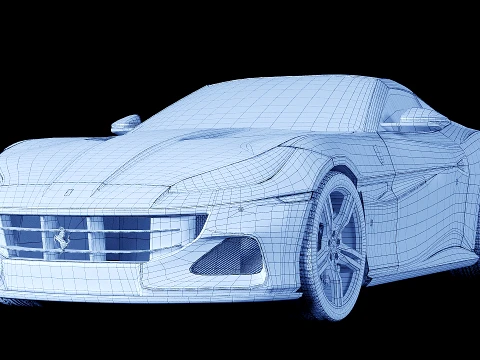 Ferrari Portofino 2017 3D Model