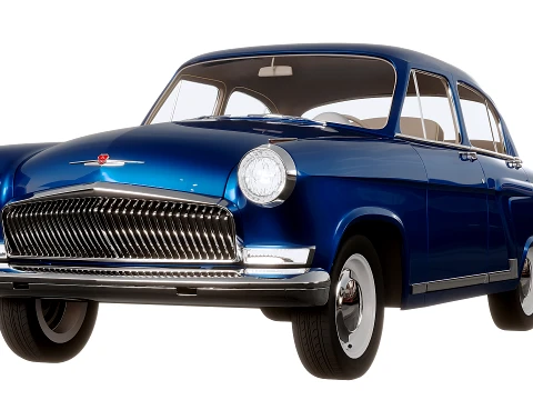 GAZ 21 USSR 3D Model