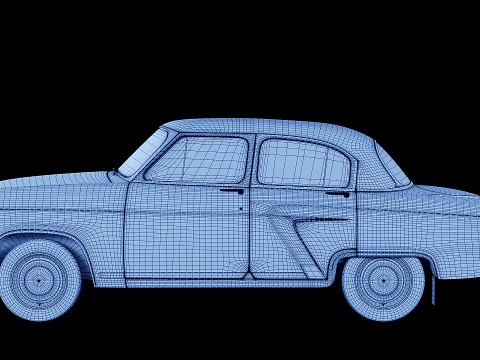 GAZ 21 USSR 3D Model