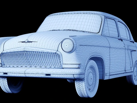 GAZ 21 USSR 3D Model