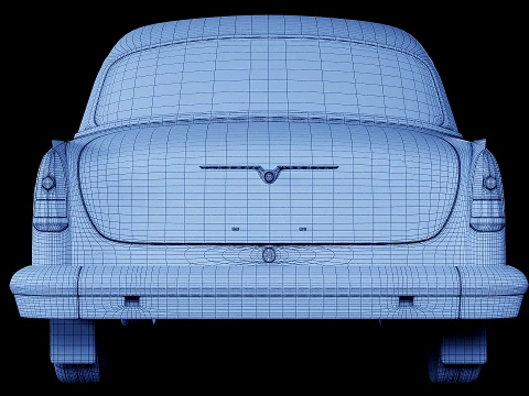 GAZ 21 USSR 3D Model