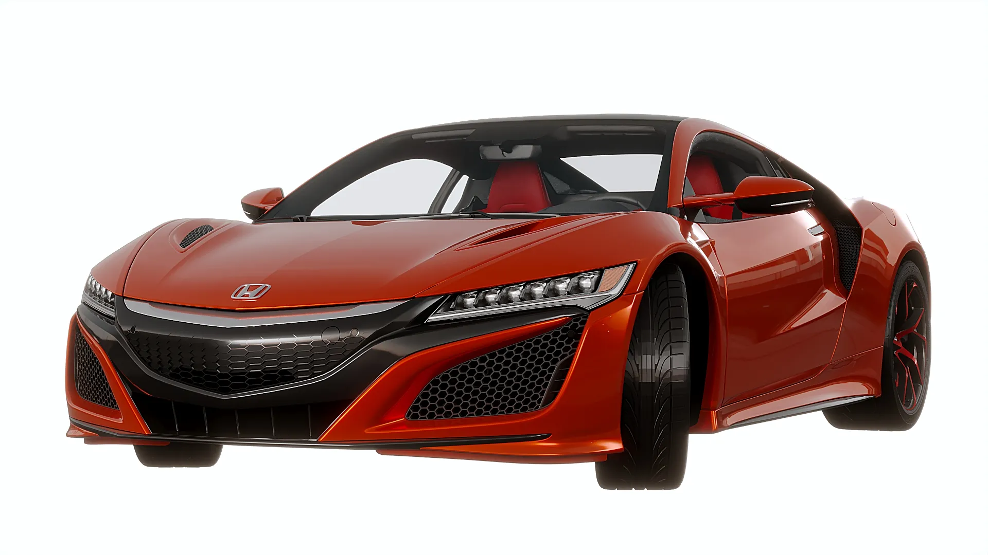 Honda NSX 2017 3D Model .c4d .max .obj .3ds .fbx .stl .blend 