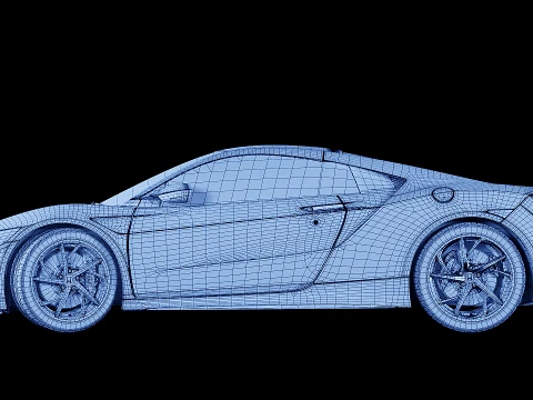 Honda NSX 2017 3D Model