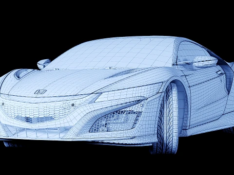 Honda NSX 2017 3D Model
