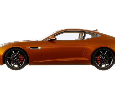 Jaguar F-Type R Coupe 2015 3D Model