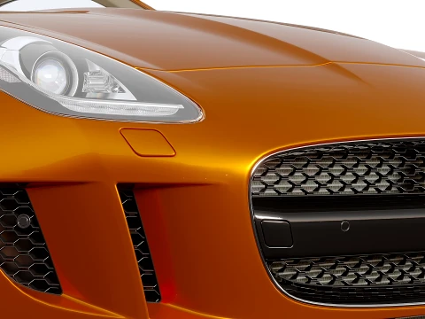 Jaguar F-Type R Coupe 2015 3D Model