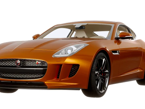 Jaguar F-Type R Coupe 2015 3D Model