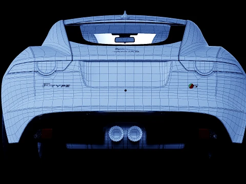Jaguar F-Type R Coupe 2015 3D Model