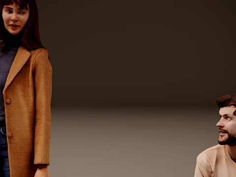 Models of people x 7 3D Model