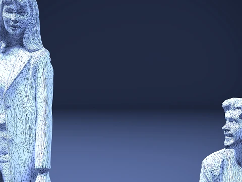 Models of people x 7 3D Model