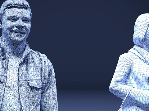 Models of people x 7 3D Model