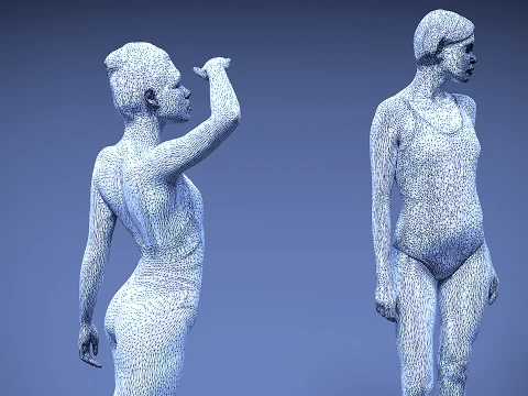 Models of people x 8 00 3D Model