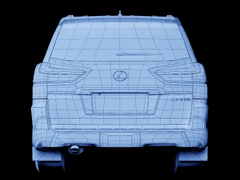 Lexus LX 2016 3D Model