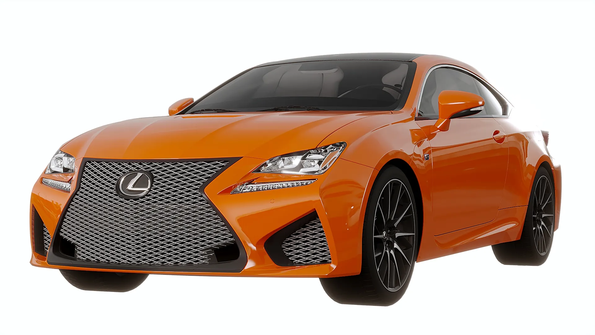 Lexus RC F 2015 3D Model .c4d .max .obj .3ds .fbx .stl .blend 