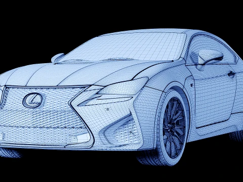 Lexus RC F 2015 3D Model