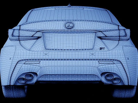 Lexus RC F 2015 3D Model
