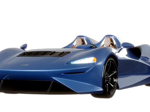McLaren Elva Sport Hypercar 2015 3D Model