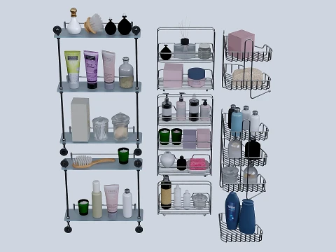 Accessories and cosmetics for the bath 3D Model