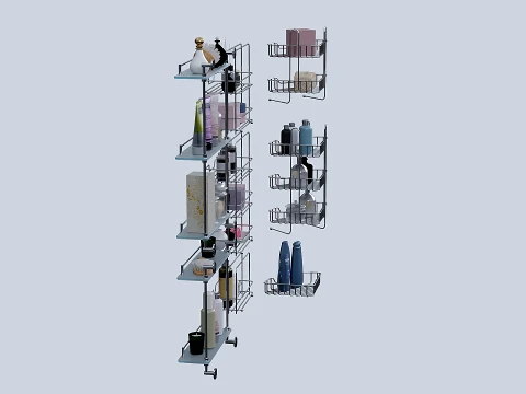 Accessories and cosmetics for the bath 3D Model