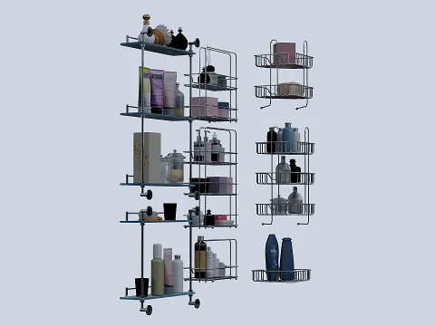 Accessories and cosmetics for the bath 3D Model