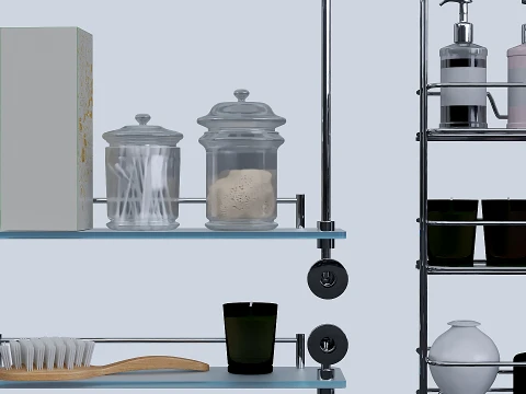 Accessories and cosmetics for the bath 3D Model