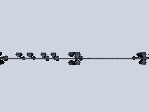 AVE Traffic Lights Animated 3D Model